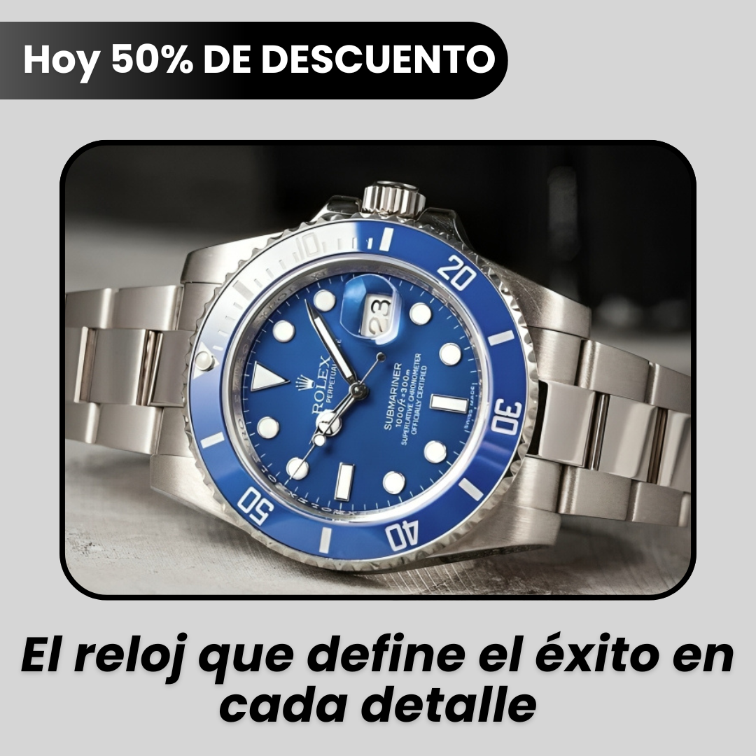 Reloj Submariner Azul - Diseño Premium, Elegancia y Presencia en tu Muñeca