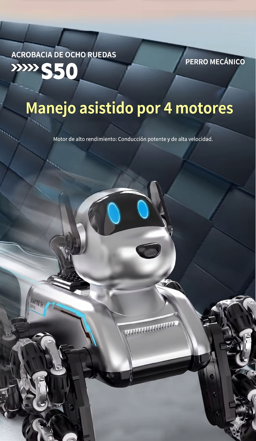 Perro Mecánico S50 – Robot Interactivo para Niños