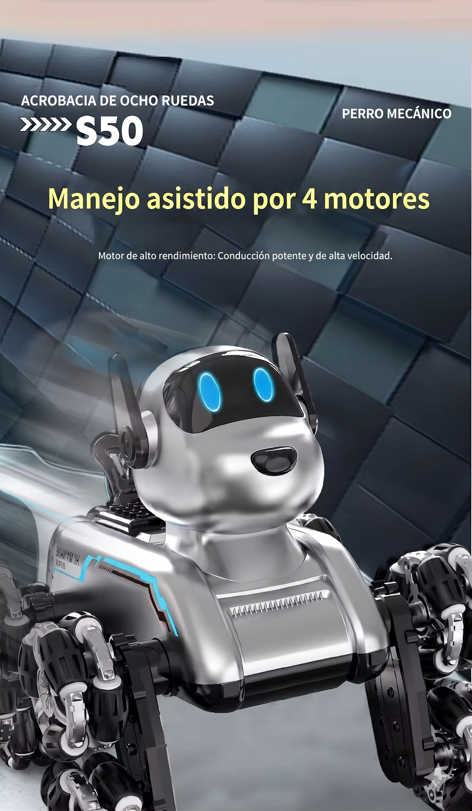Perro Mecánico S50 – Robot Interactivo para Niños